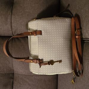 Fossil Rachel Satchel - Hearts